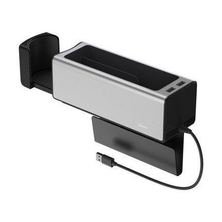 Baseus Armrest Console | Uchwyt organizer samochodowy z portami 2x USB EOL
