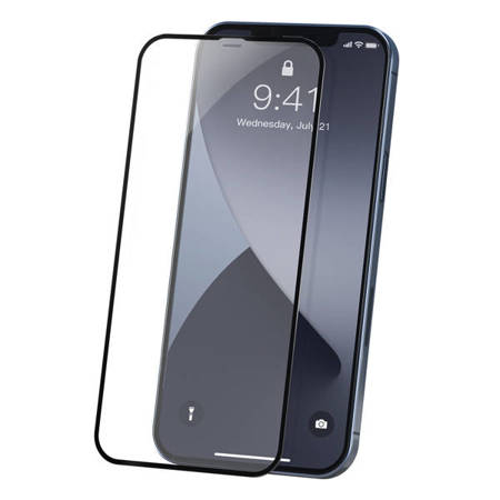 Baseus SGAPIPH54N-PE01 | Szkło hartowane pełne 3D 9h do iPhone Mini 2020 5.4'' 2 sztuki EOL
