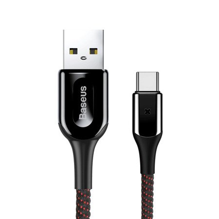 Baseus X-type | Kabel USB Type-C USB-C 3A Quick Charge 3.0 100cm z diodą LED EOL